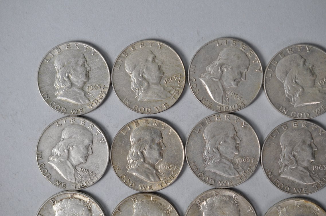 1963-1964 US Silver Half Dollars, photo 2 of 10