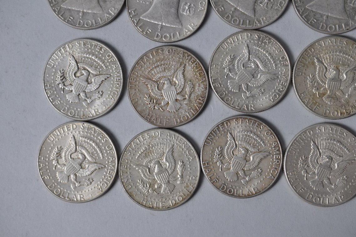 1963-1964 US Silver Half Dollars, photo 9 of 10