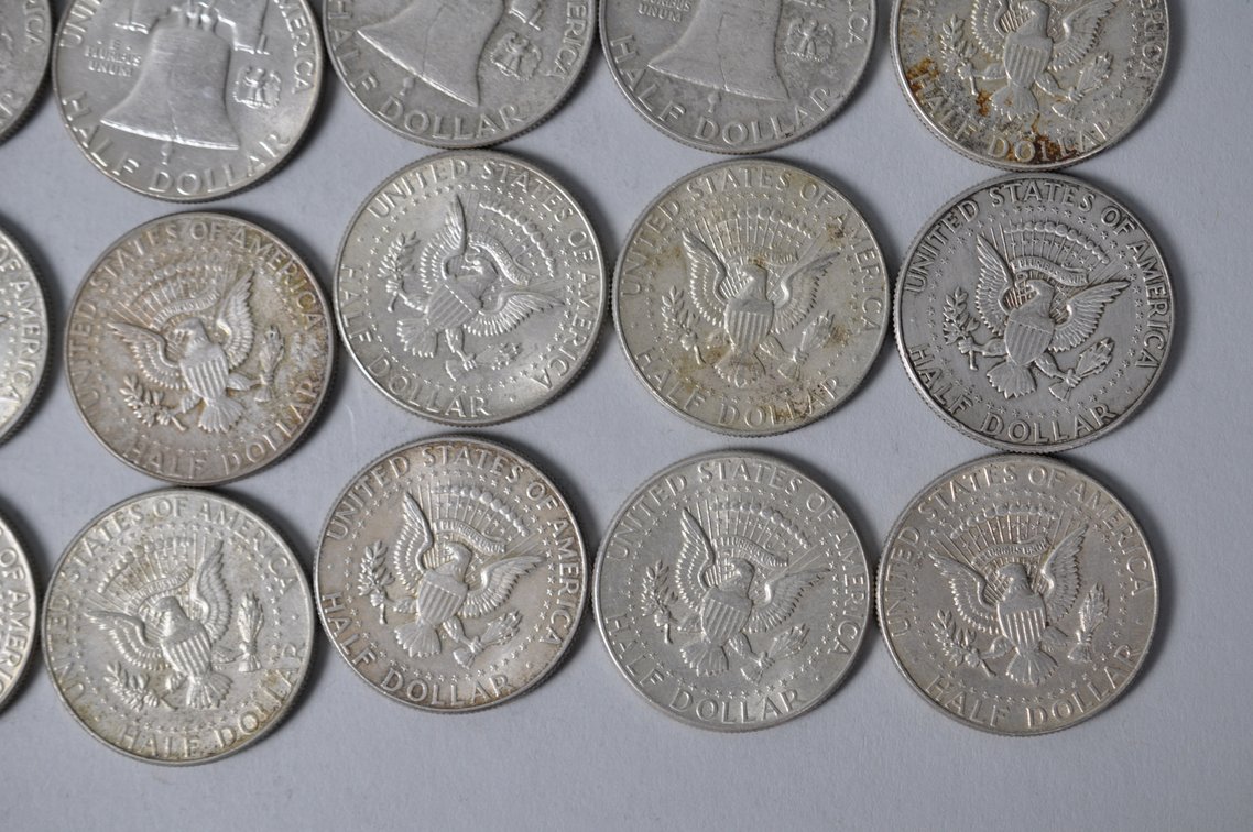 1963-1964 US Silver Half Dollars, photo 10 of 10