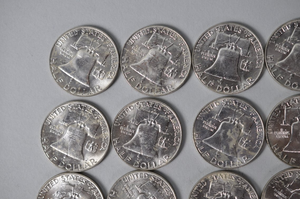 1957 US Silver Half Dollars, photo 8 of 11