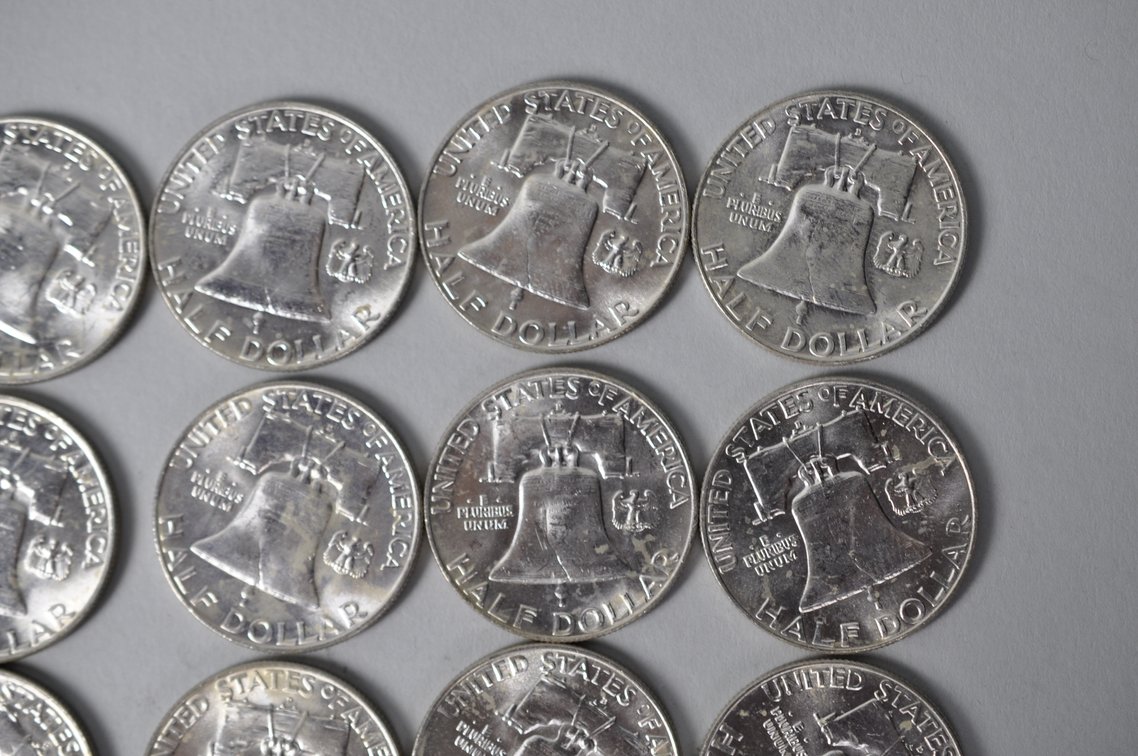 1957 US Silver Half Dollars, photo 9 of 11