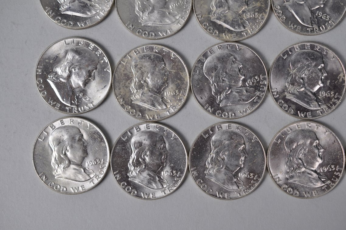 1963 US Silver Half Dollars, photo 4 of 12