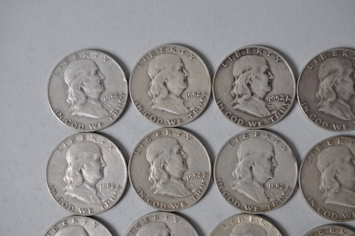 1951-1952 US Silver Half Dollars, photo 2 of 10