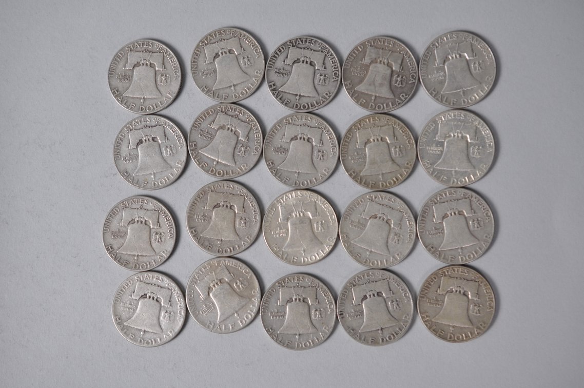 1951-1952 US Silver Half Dollars, photo 6 of 10