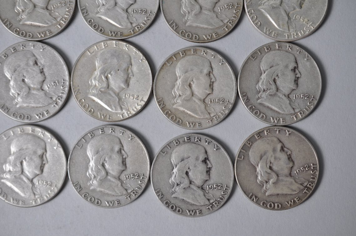 1951-1952 US Silver Half Dollars, photo 5 of 10