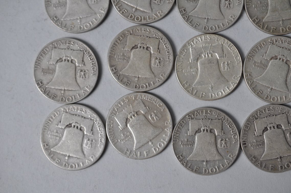 1951-1952 US Silver Half Dollars, photo 9 of 10