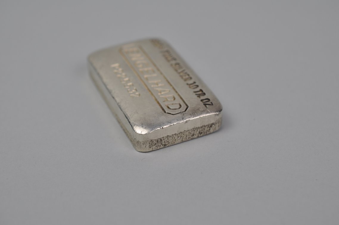 Engelhard .999 Fine Silver 10 ozt. Bar, photo 4 of 7