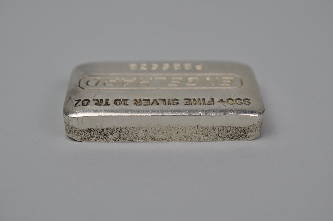 Engelhard .999 Fine Silver 10 ozt. Bar, photo 5 of 7
