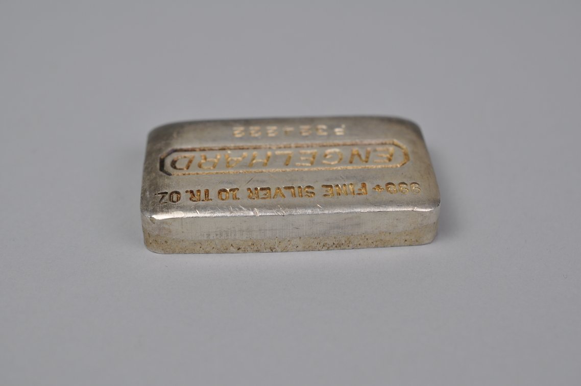 Engelhard .999 Fine Silver 10 ozt. Bar, photo 5 of 7