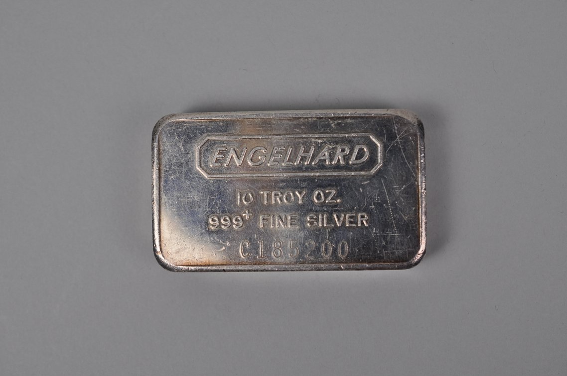 Engelhard .999 Fine Silver 10 ozt. Bar, photo 3 of 10