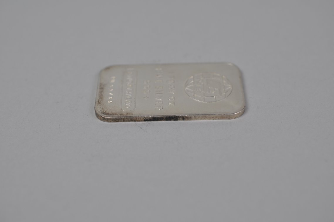 Engelhard .999 Fine silver 1 ozt. Bar, photo 5 of 7