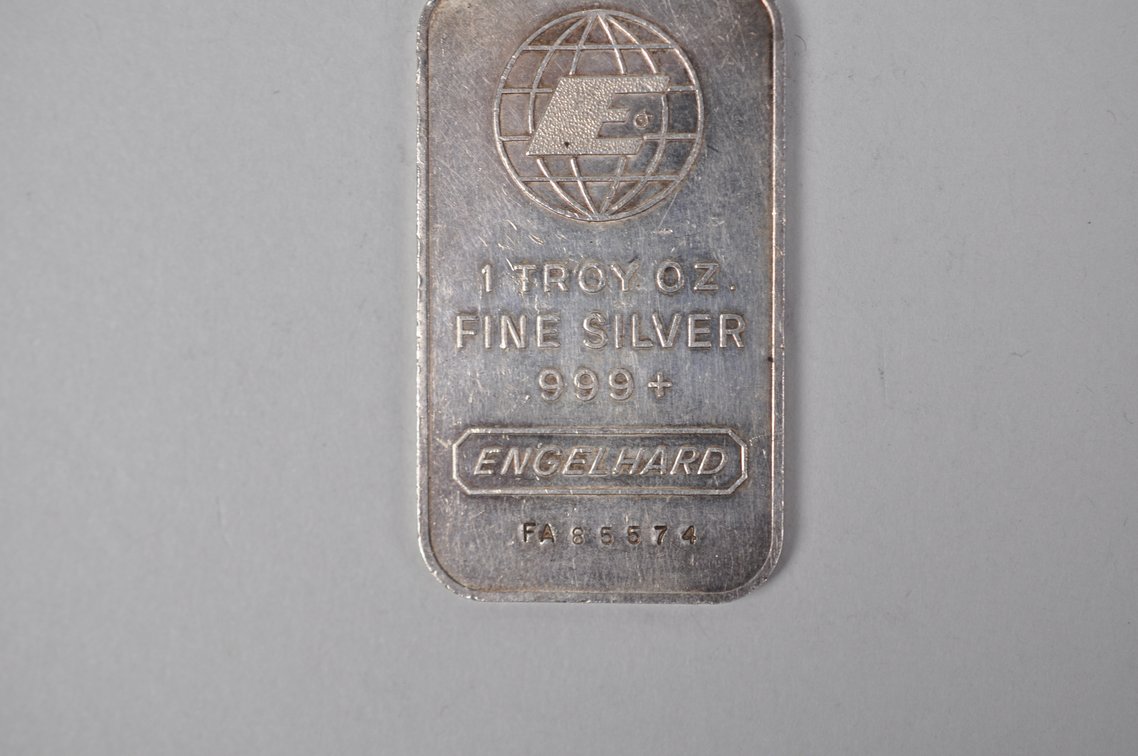 Engelhard .999 Fine Silver 1 ozt. Bar, photo 5 of 6