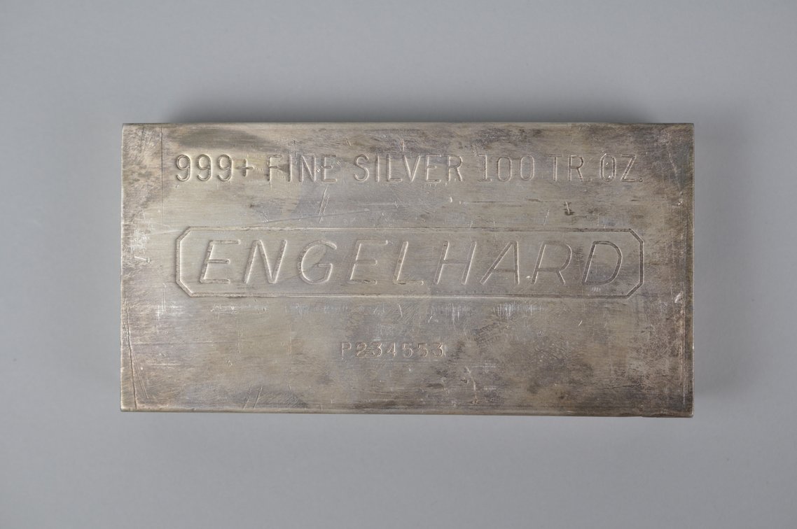Engelhard 100 Tr. Ozt Engelhard P234553 Silver Bar, photo 2 of 16