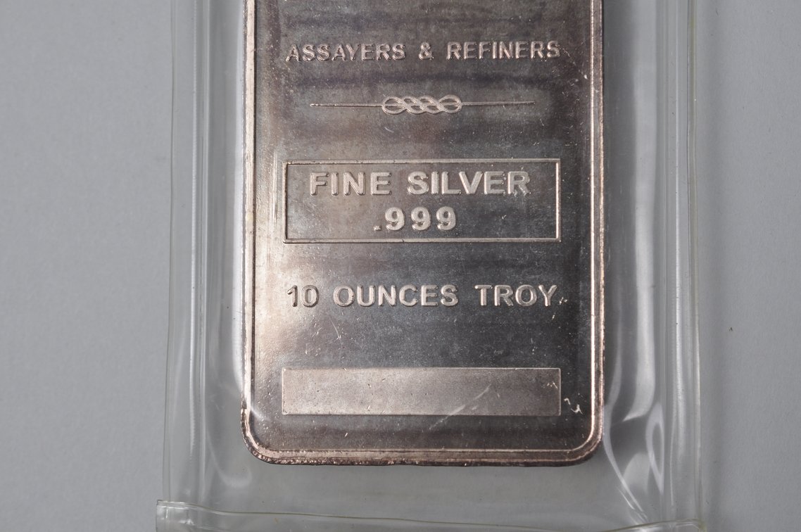 NTR Metals Assayers and Refiners Fine Silver .999 10 ozt Bar, photo 5 of 11