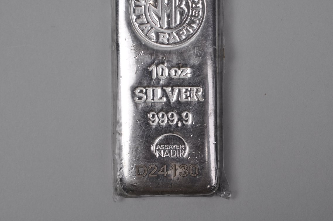 Nadir Rafineri Metal 10 ozt Silver 999,9 Assayer Nadir Bar, photo 3 of 9