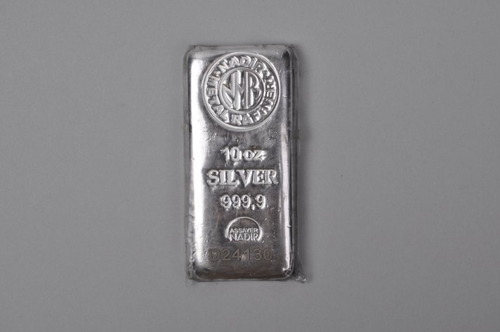 Nadir Rafineri Metal 10 ozt Silver 999,9 Assayer Nadir Bar