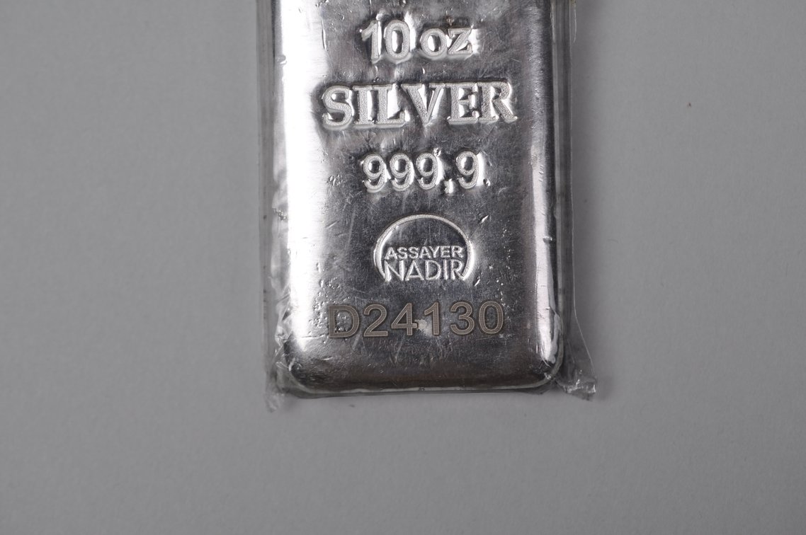 Nadir Rafineri Metal 10 ozt Silver 999,9 Assayer Nadir Bar, photo 4 of 9