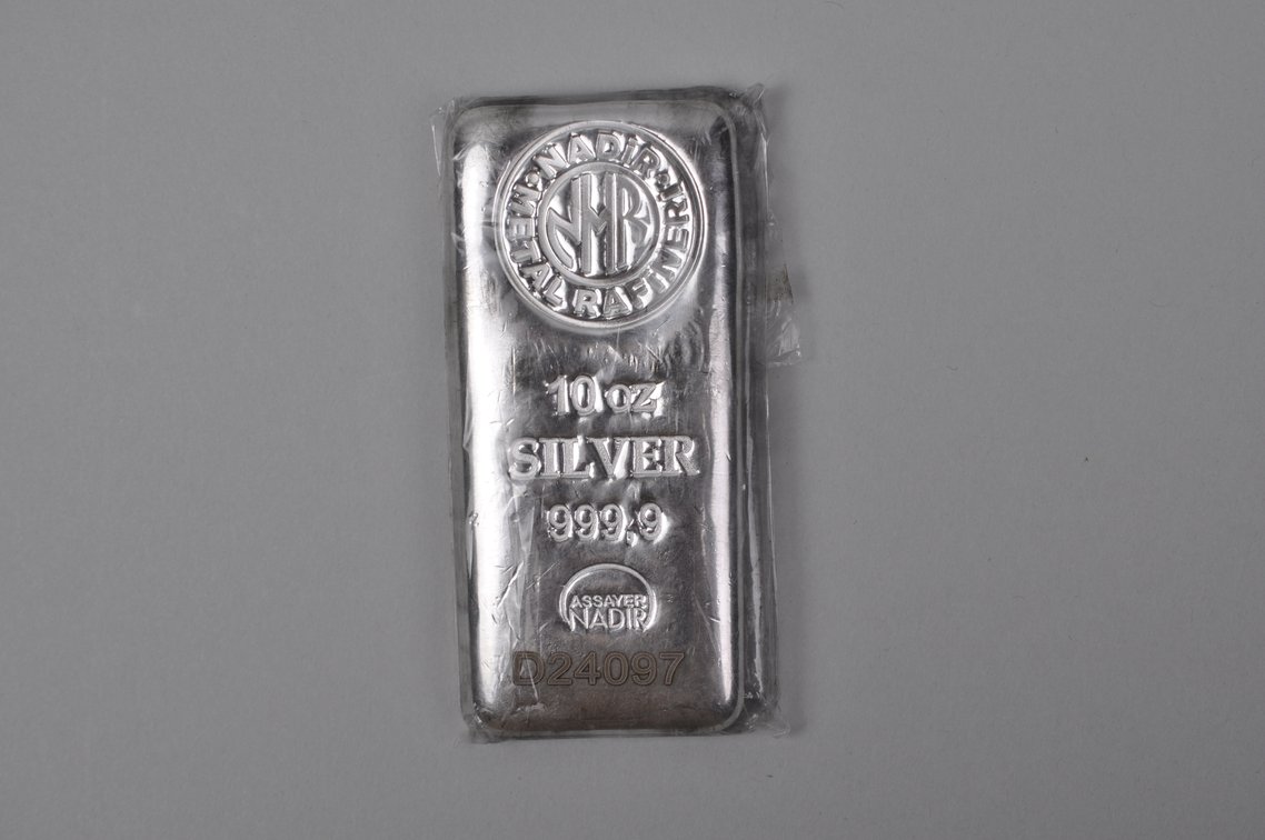 Nadir Rafineri Metal 10 ozt Silver 999,9 Assayer Nadir Bar, photo 2 of 10