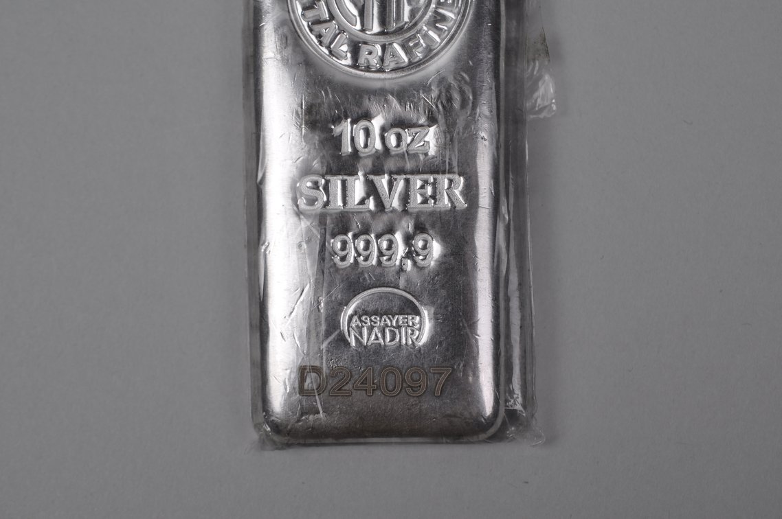 Nadir Rafineri Metal 10 ozt Silver 999,9 Assayer Nadir Bar, photo 4 of 10