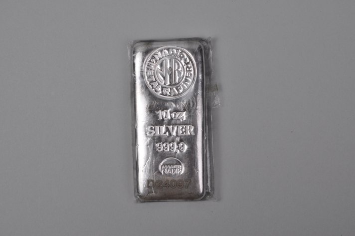 Nadir Rafineri Metal 10 ozt Silver 999,9 Assayer Nadir Bar
