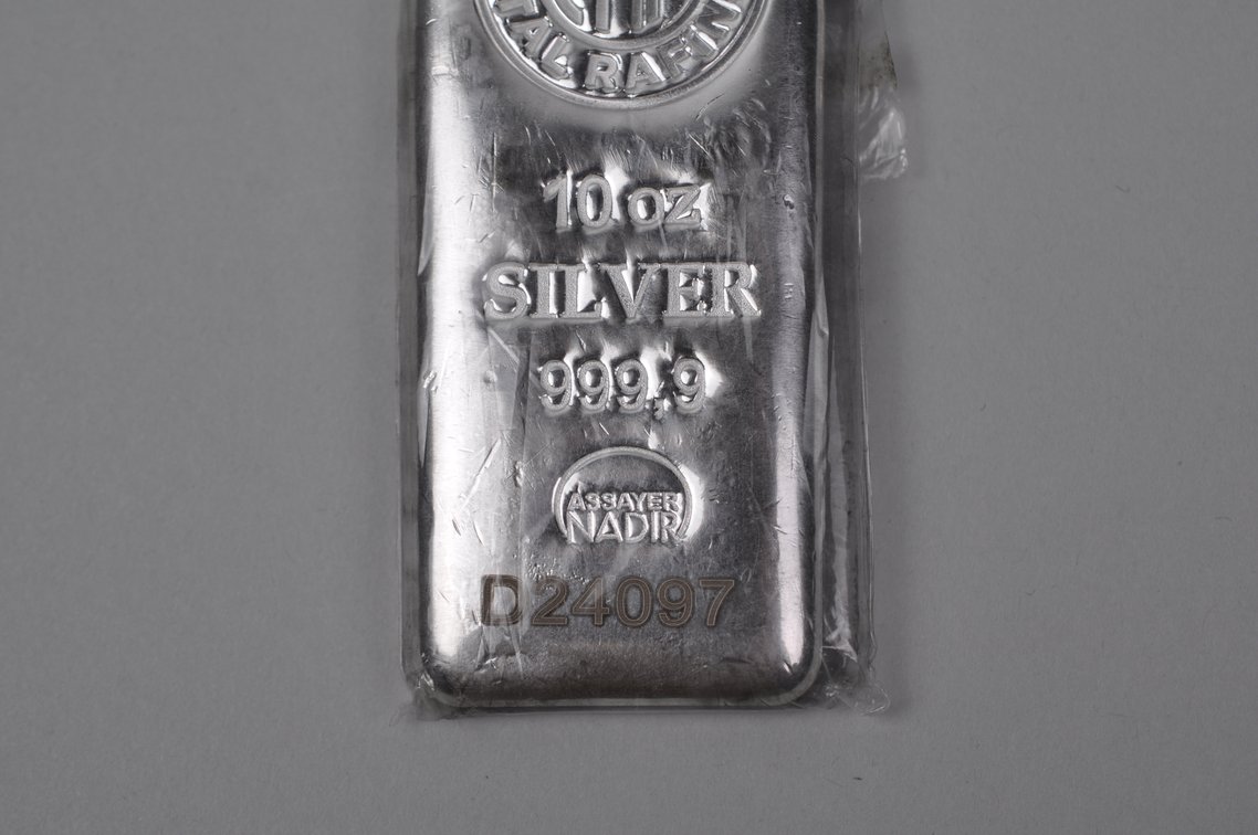 Nadir Rafineri Metal 10 ozt Silver 999,9 Assayer Nadir Bar, photo 5 of 10