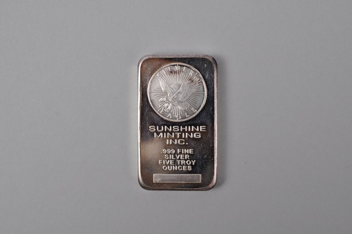 Sunshine Minting Inc. Silver Eagle .999 Fine Silver 5 ozt Bar