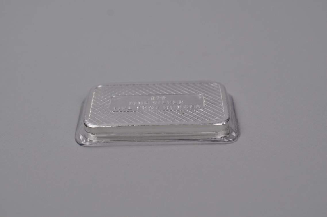 Fine Silver .999 Five Troy Ounce Bar, photo 4 of 7