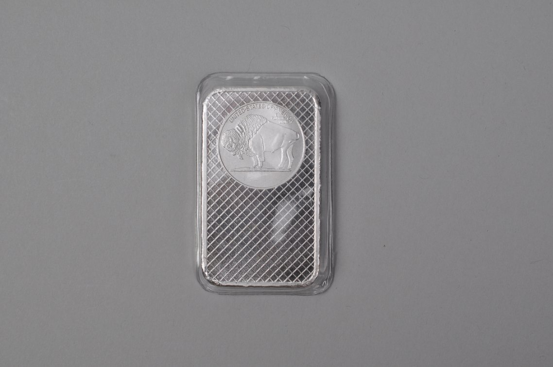 Silvertowne Buffalo Fine Silver .999 5 ozt Bar, photo 6 of 8
