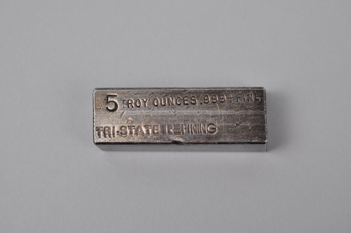 5 ozt Tri-State Refining .999+ Fine Silver Bar, photo 2 of 9