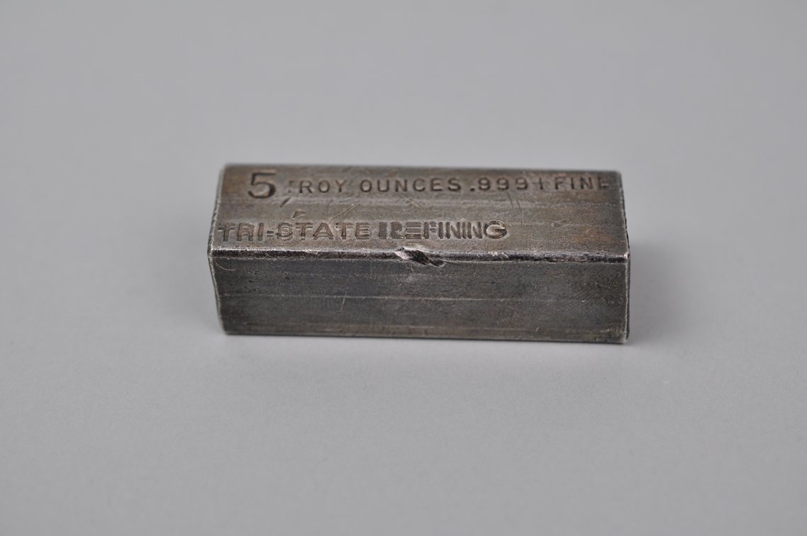 5 ozt Tri-State Refining .999+ Fine Silver Bar, photo 3 of 9