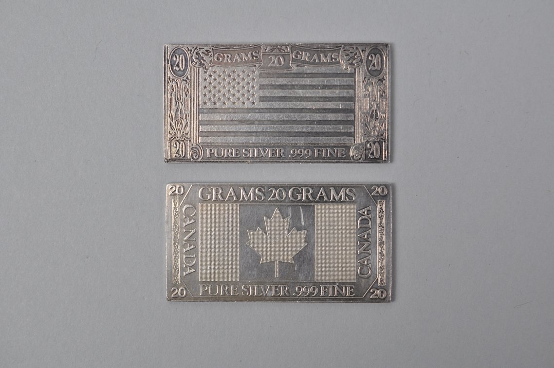 Two The Silver Mint 20 Gram Pure Silver .999 Silver Bars, photo 2 of 13