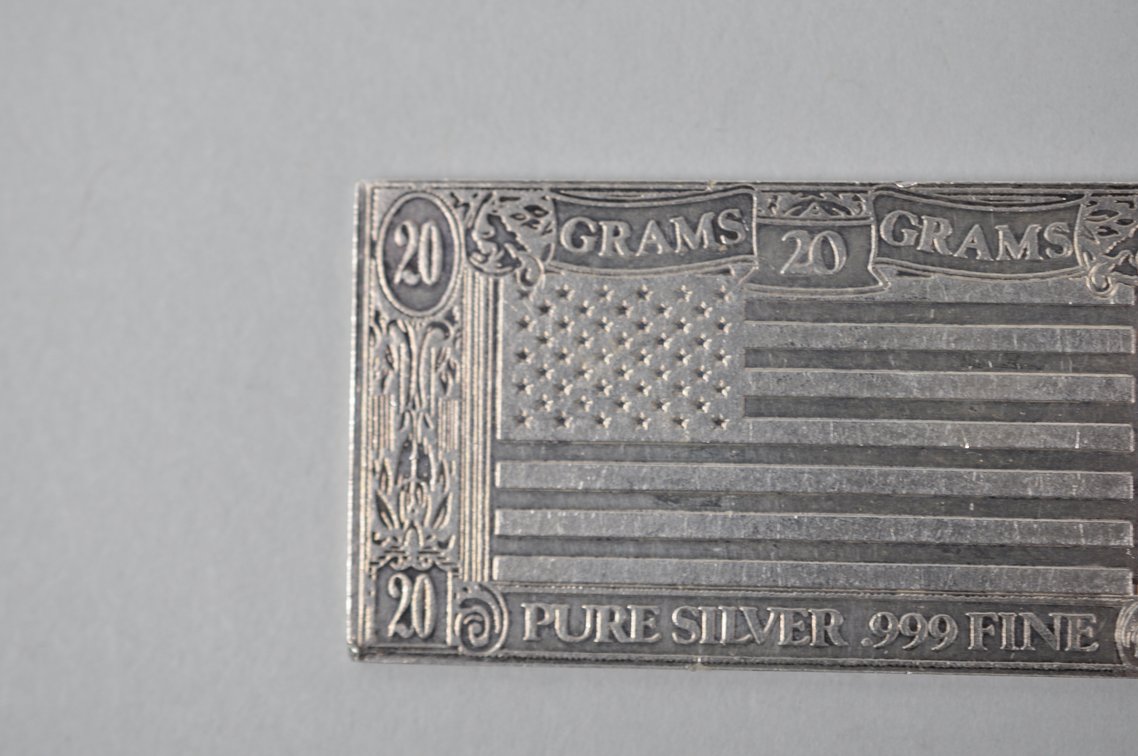 Two The Silver Mint 20 Gram Pure Silver .999 Silver Bars, photo 5 of 13