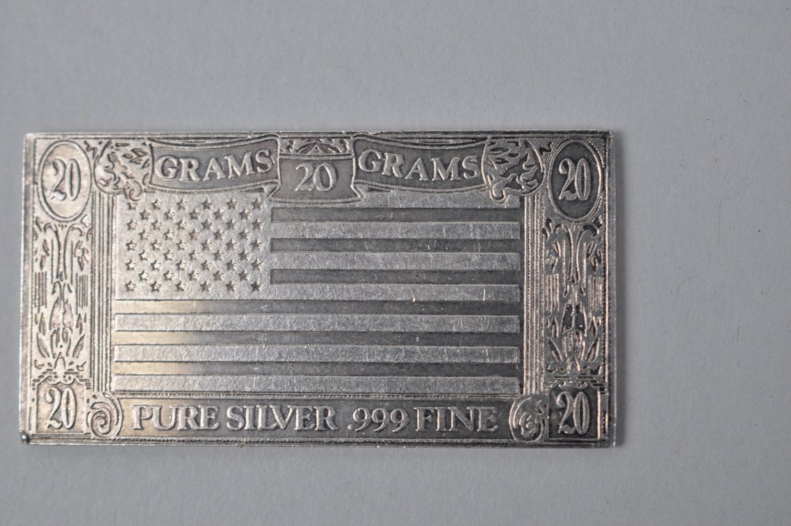Two The Silver Mint 20 Gram Pure Silver .999 Silver Bars, photo 6 of 13