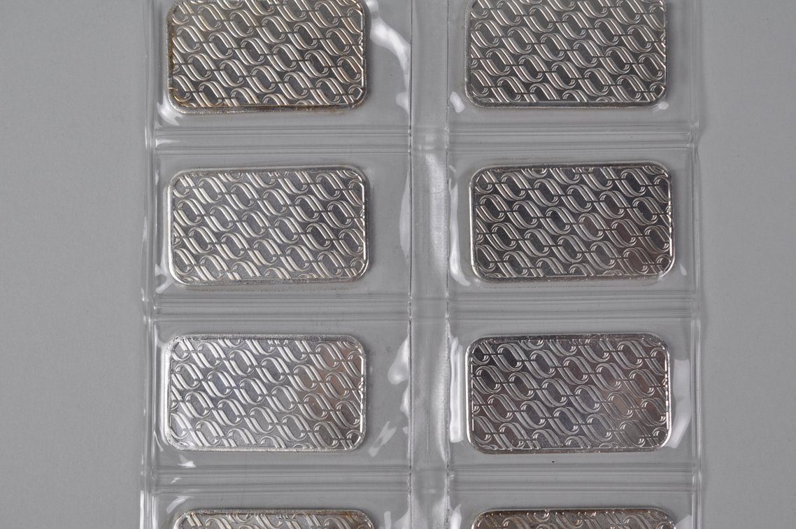 OPM Metals Ten 1 ozt. .999 Fine Silver Bars in Plastic, photo 12 of 15