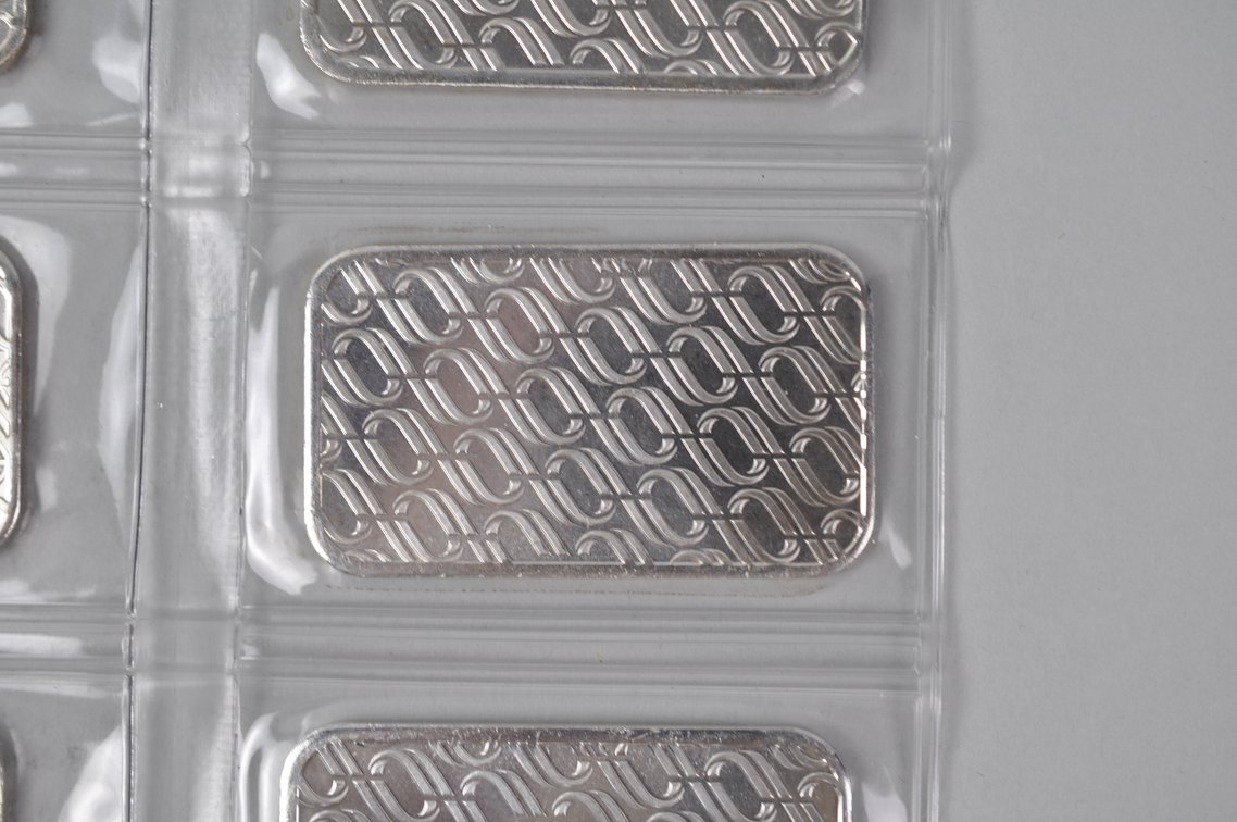 OPM Metals Ten 1 ozt. .999 Fine Silver Bars in Plastic, photo 14 of 15