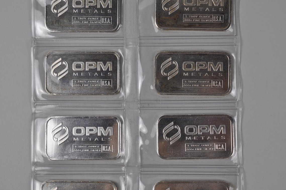 OPM Metals Ten 1 ozt. .999 Fine Silver Bars in Plastic, photo 5 of 15