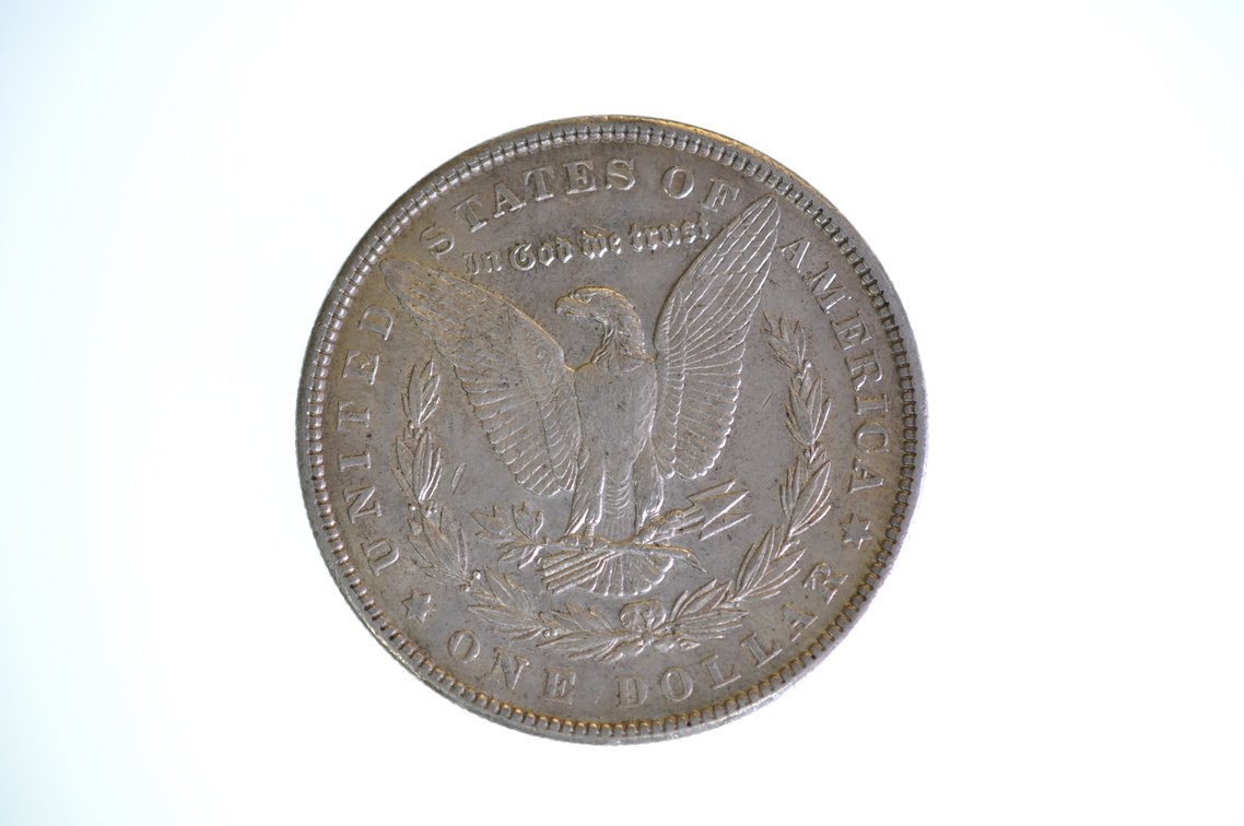 1904 Morgan Silver Dollar Philadelphia, photo 2 of 2