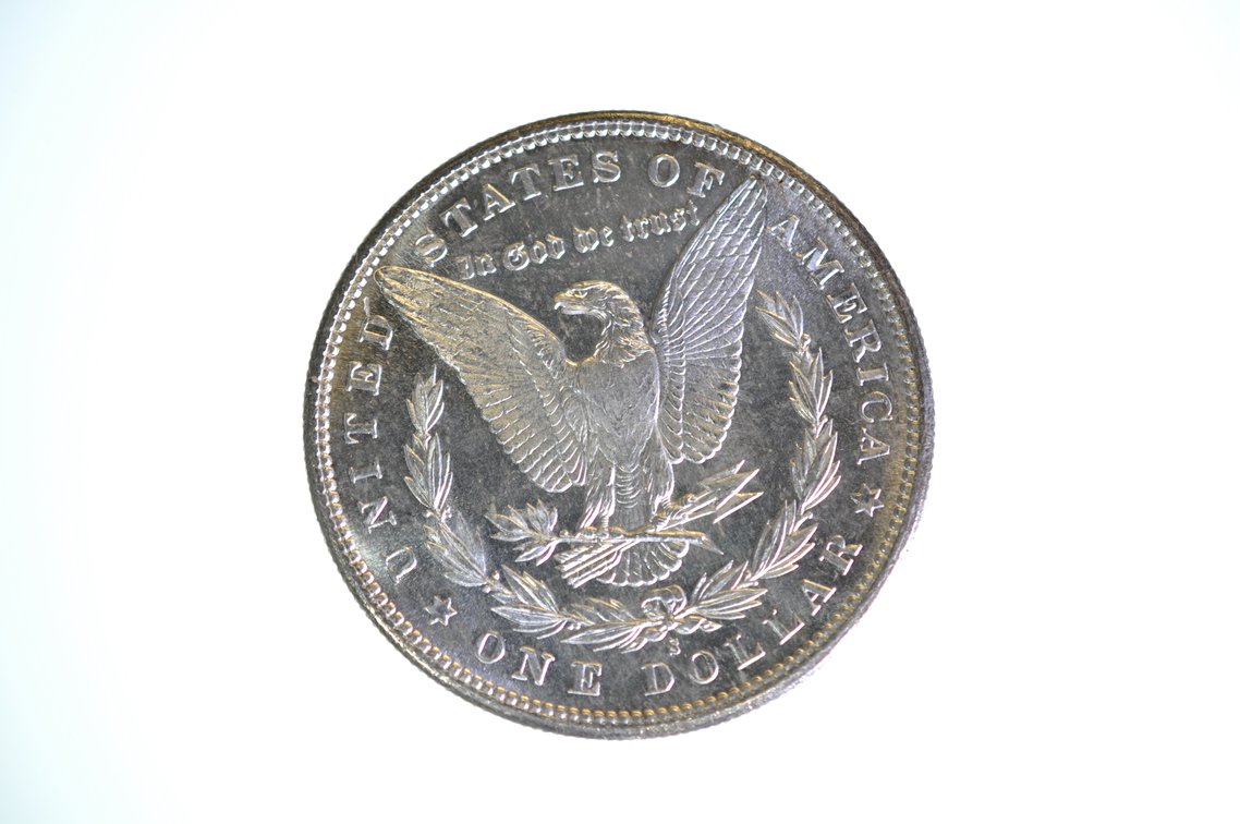1881 Silver Morgan Dollar San Francisco, photo 2 of 2