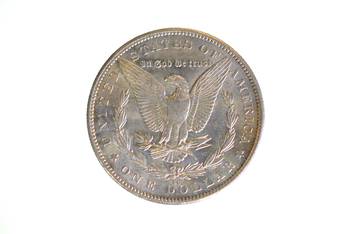 1882 Silver Morgan Dollar Carson City, photo 2 of 2