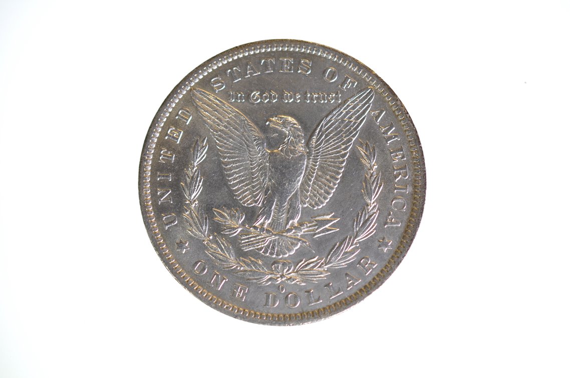 1882 Silver Morgan Dollar New Orleans, photo 2 of 2