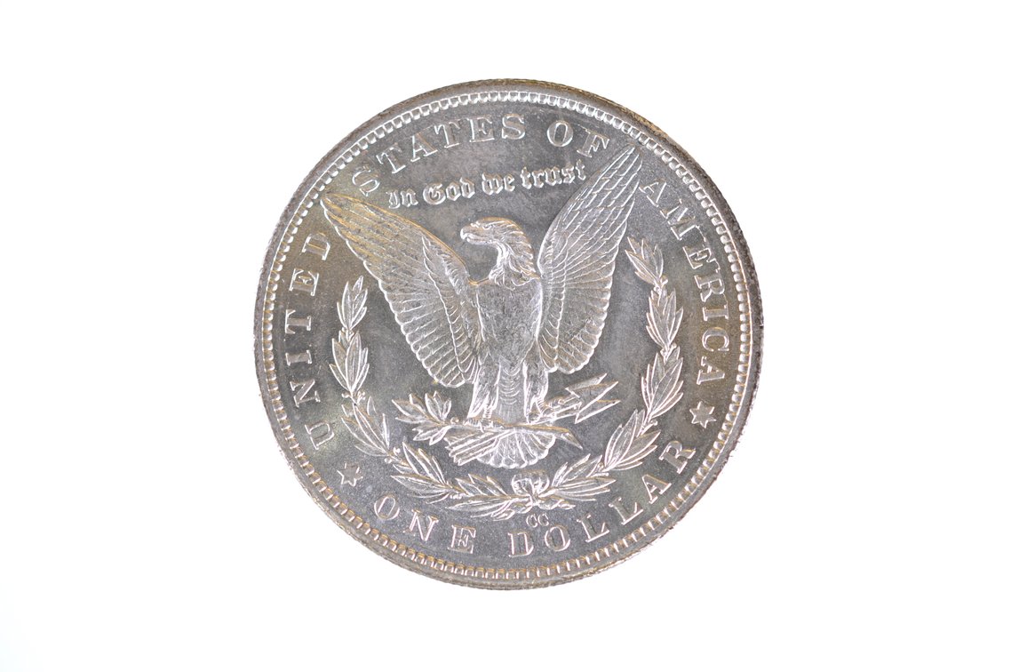 1883 Silver Morgan Dollar Carson City, photo 2 of 2