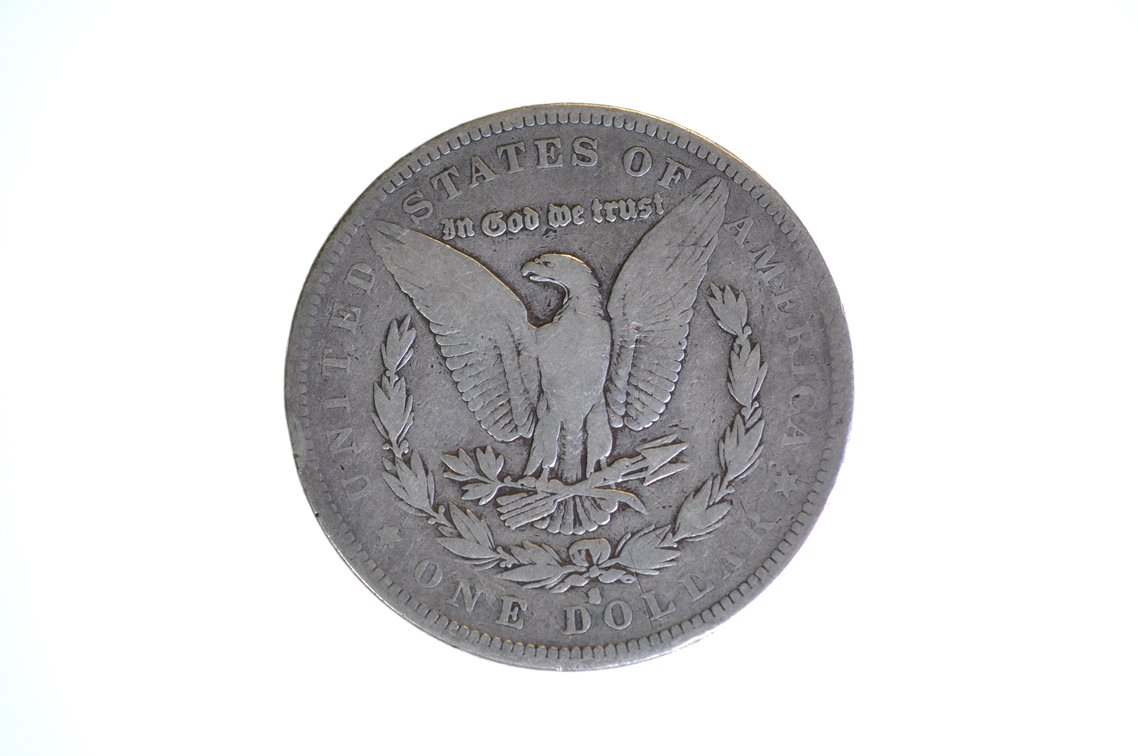 1883 Silver Morgan Dollar San Francisco, photo 2 of 2