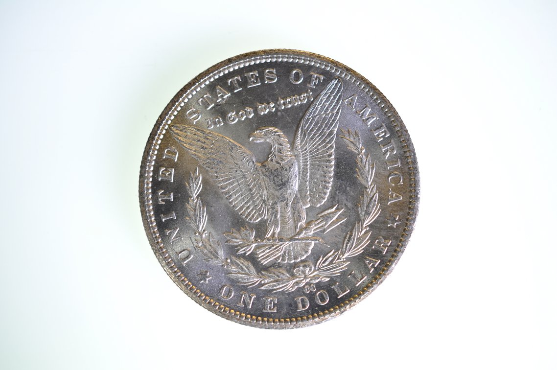 1885 Silver Morgan Dollar Carson City, photo 2 of 2