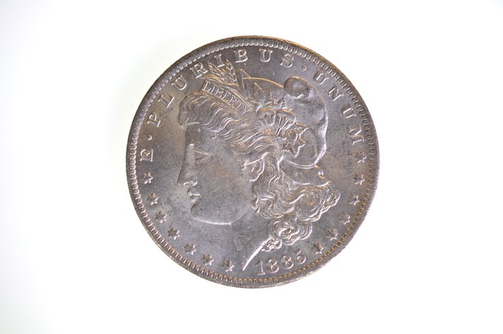 1885 Silver Morgan Dollar New Orleans