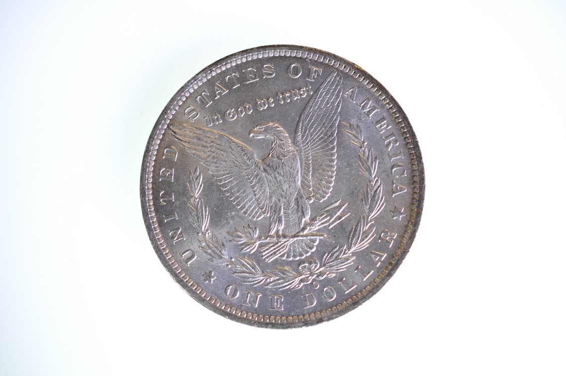 1885 Silver Morgan Dollar New Orleans, photo 2 of 2