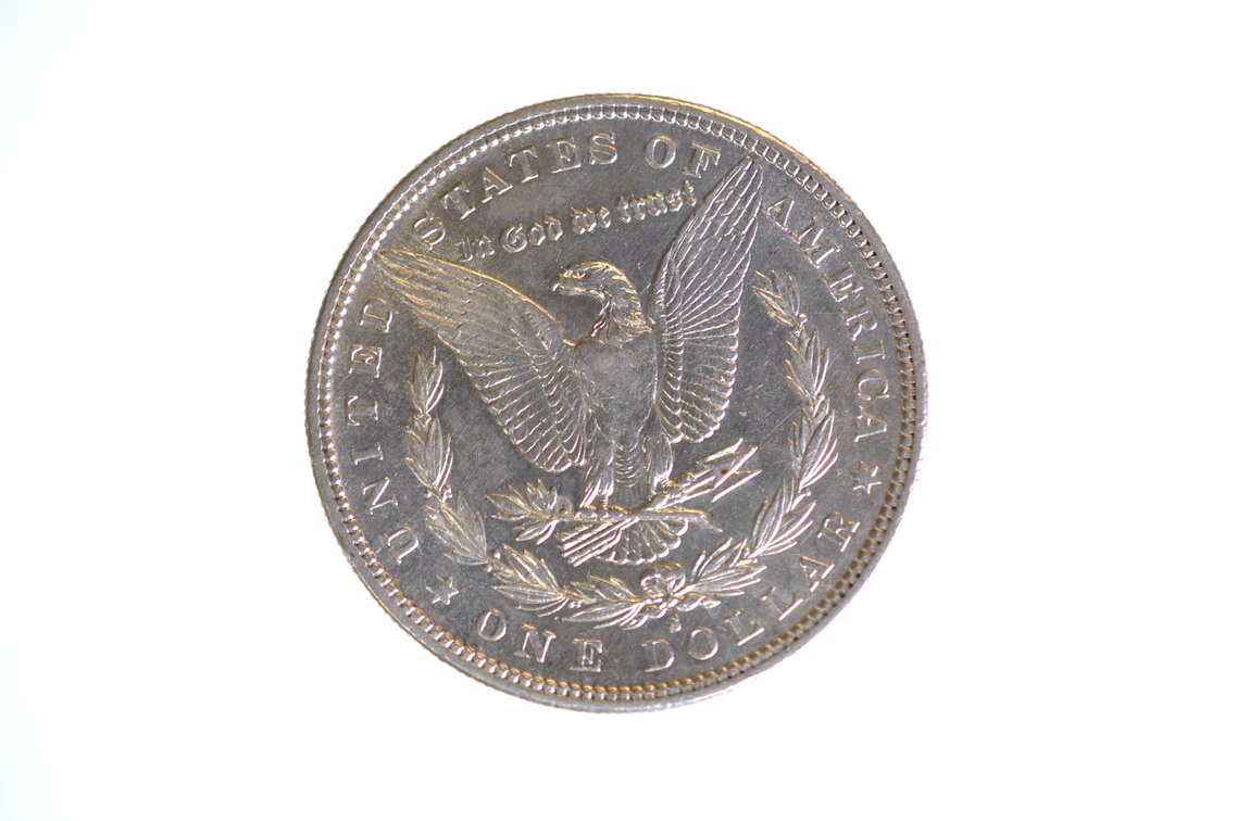 1885 Silver Morgan Dollar San Francisco, photo 2 of 2