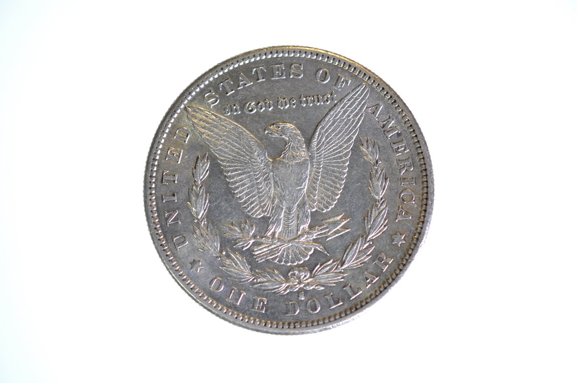 1884 SIlver Morgan Dollar San Francisco, photo 2 of 2