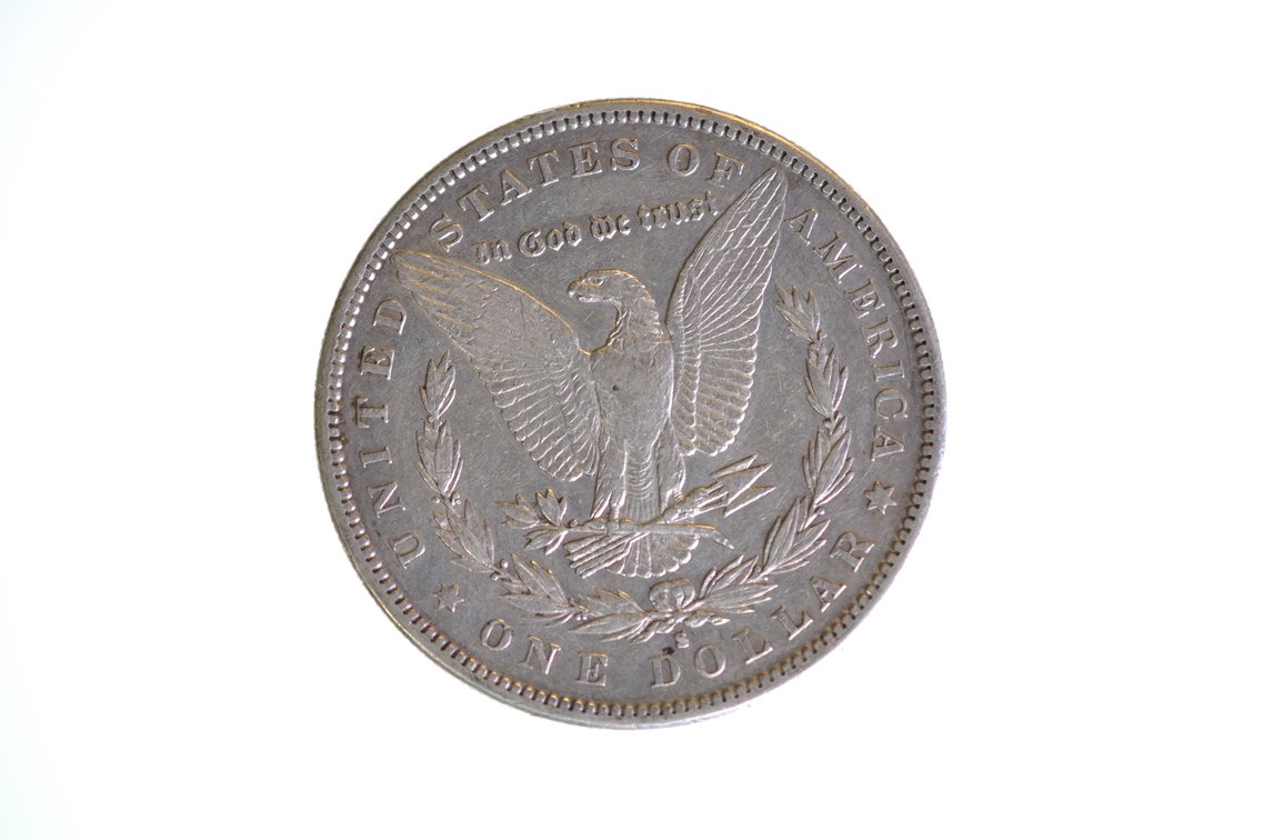 1886 SIlver Morgan Dollar San Francisco, photo 2 of 2