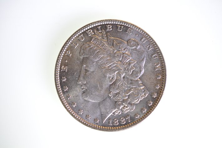 1887 Silver Morgan Dollar Philadelphia