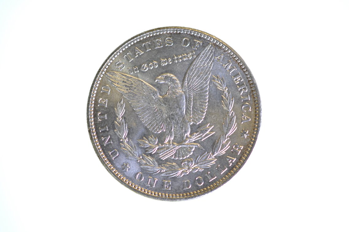 1887 Silver Morgan Dollar Philadelphia, photo 2 of 2